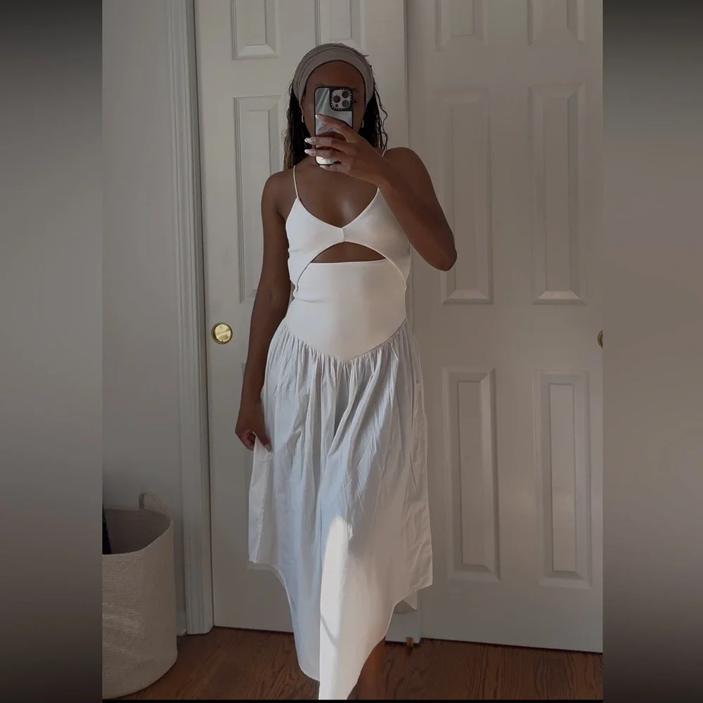 Zara Cutout Combination Dress - Picture 3 of 10